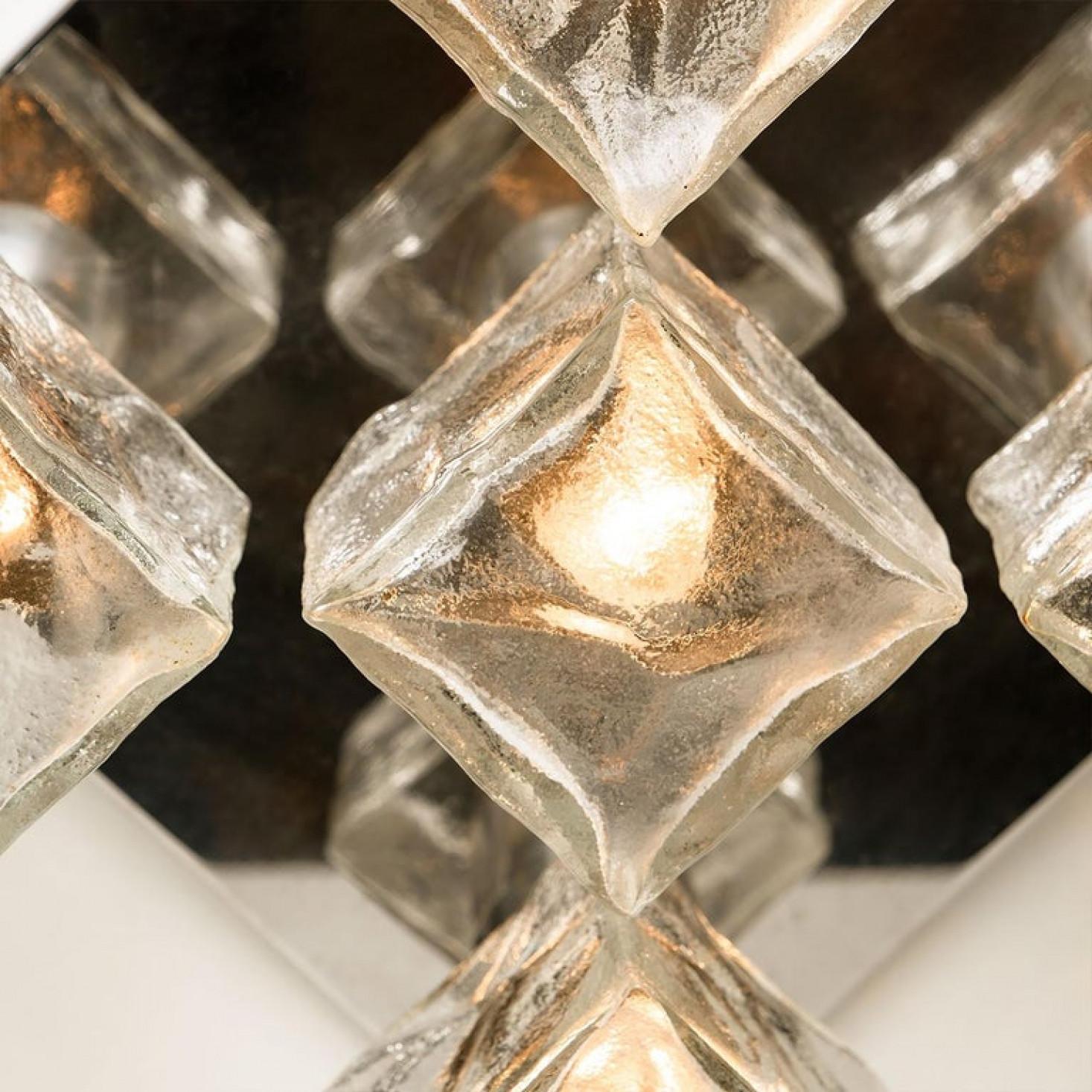 Encastré en verre de Murano par Kalmar, Autriche, années 1960 en vente 1