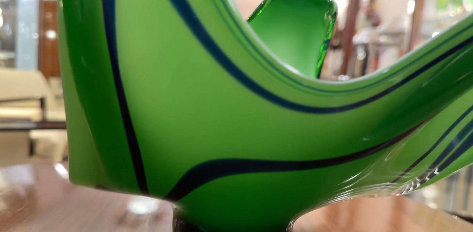 Murano en vert, 1930, italien en vente 10