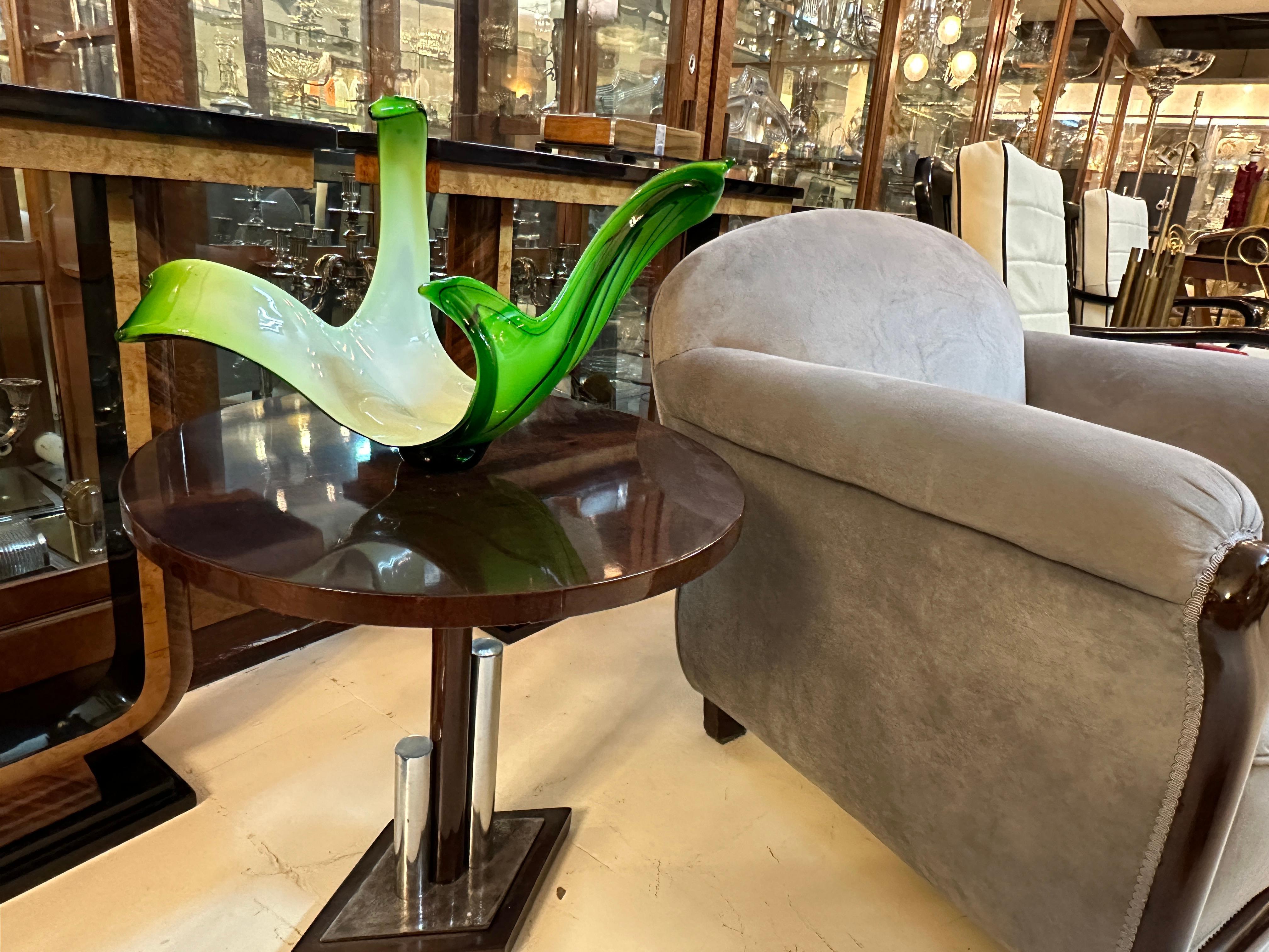 Verre de Murano Murano en vert, 1930, italien en vente