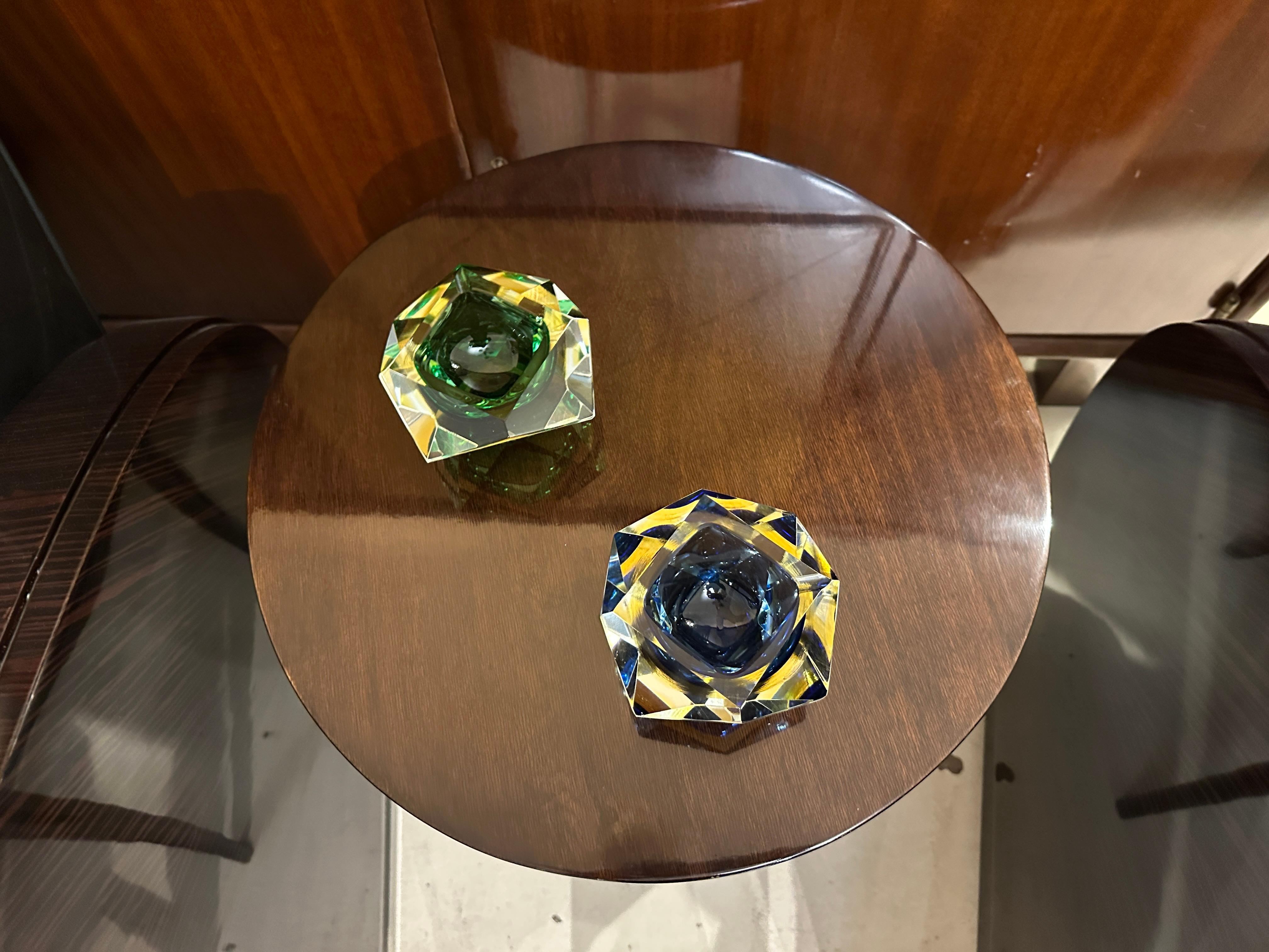 Murano in green and yellow,  1950, Attributed to Flavio Poli, Italian For Sale 14