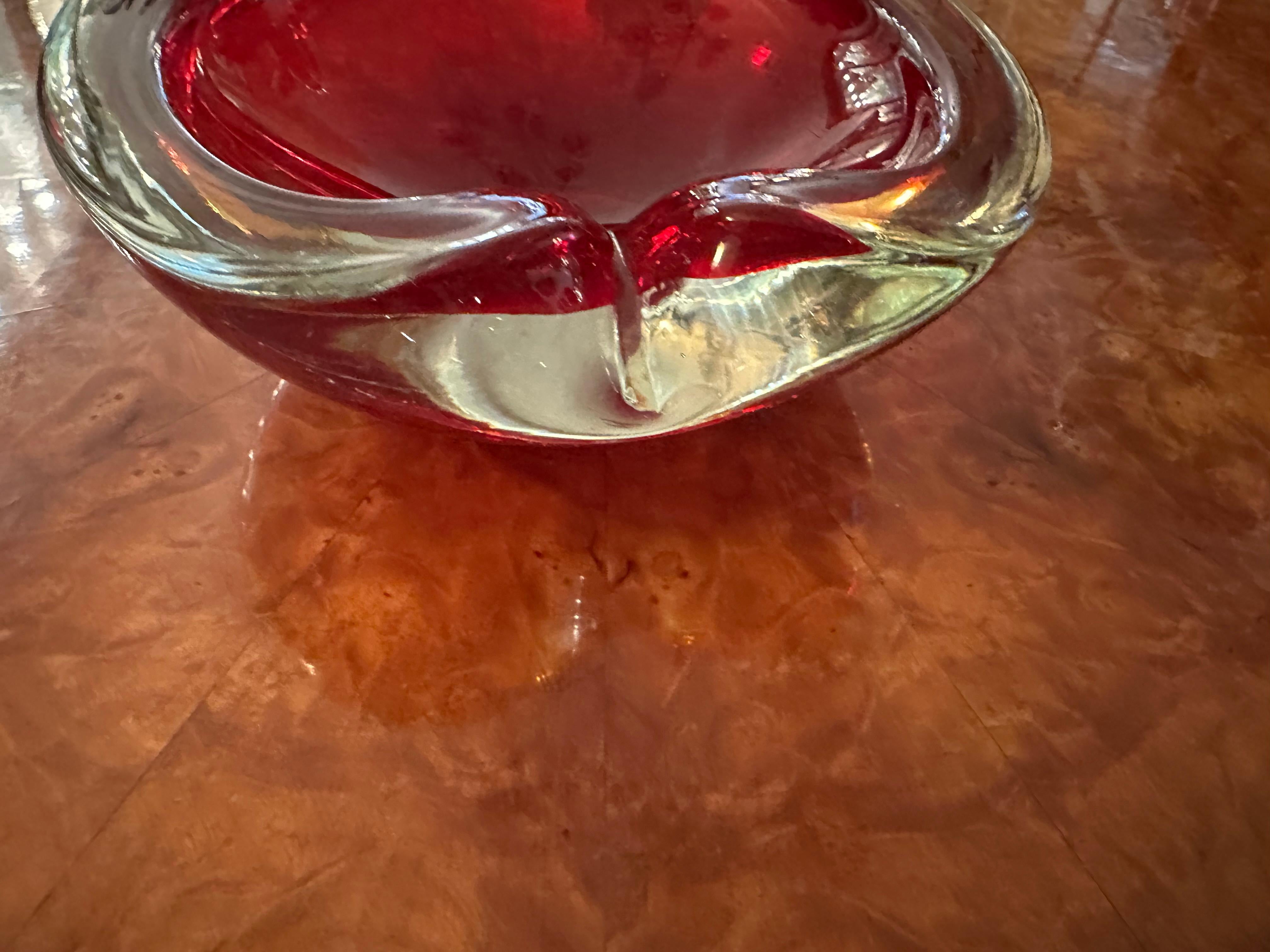 Murano in rosso, 1950, italiano in vendita 6