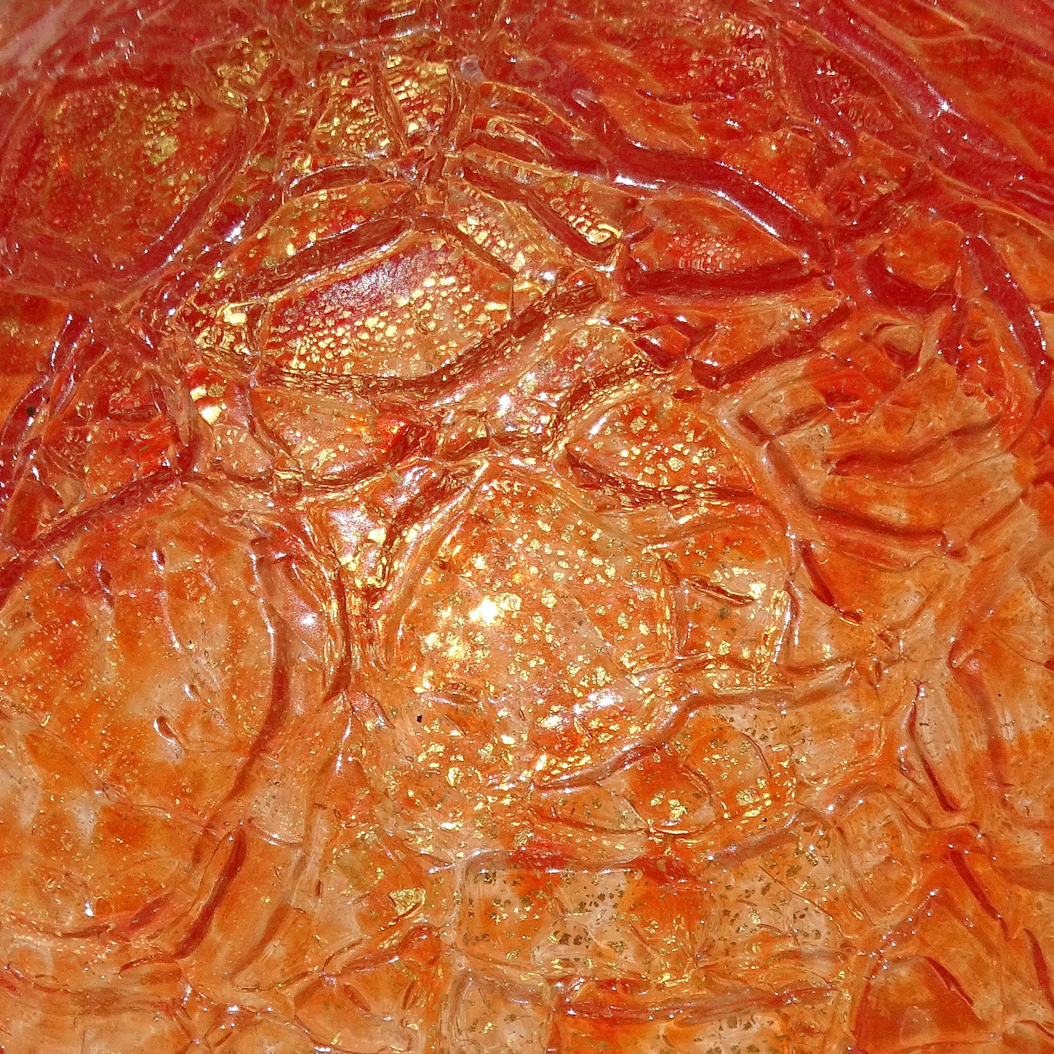 Sculture di frutta in vetro artistico italiano di Murano 7 pezzi: pera, ciliegia, banana, arancia e oro in vendita 2