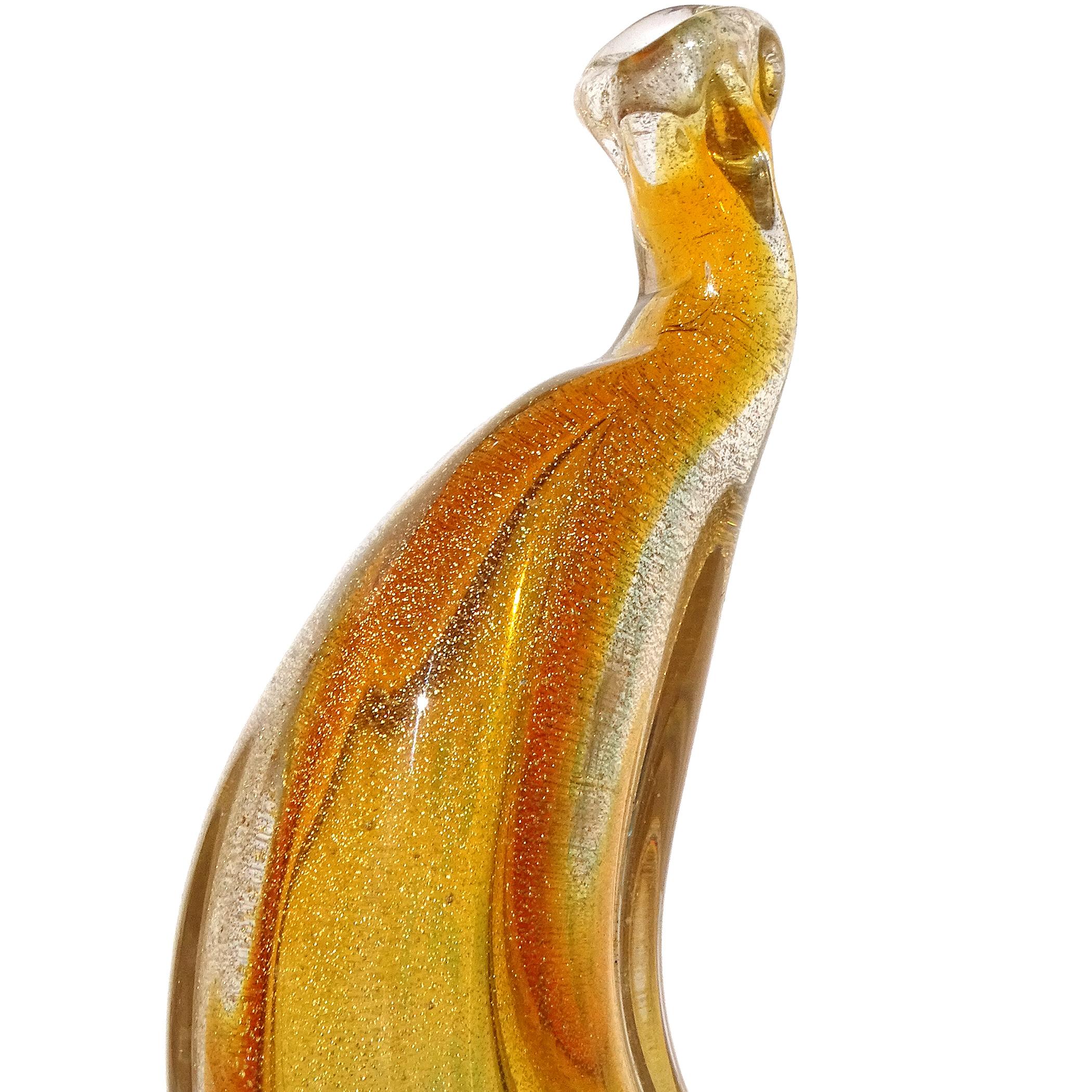 Sculture di frutta in vetro artistico italiano di Murano 7 pezzi: pera, ciliegia, banana, arancia e oro in vendita 4