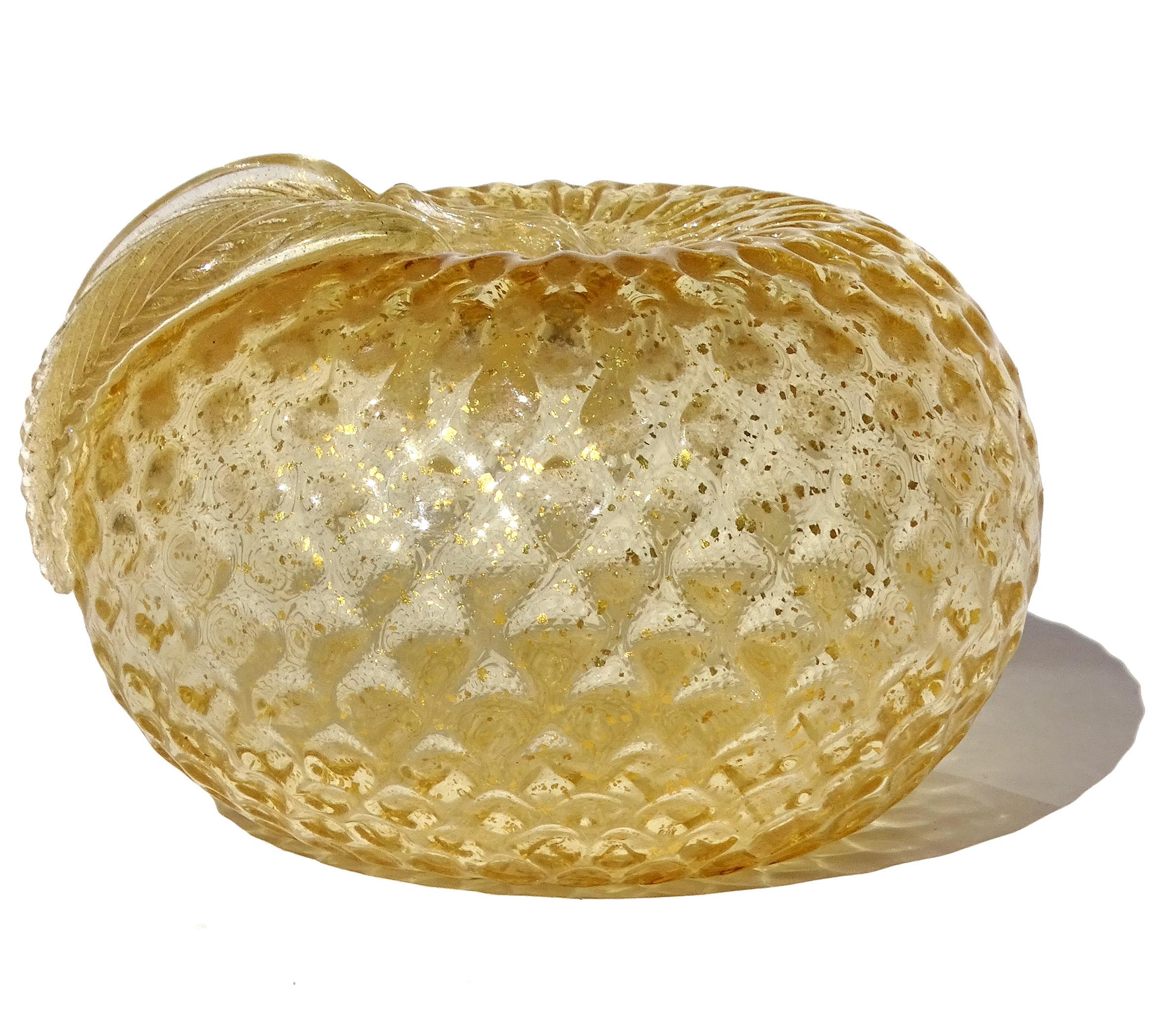 Sculture di frutta in vetro artistico italiano di Murano 7 pezzi: pera, ciliegia, banana, arancia e oro in vendita 10