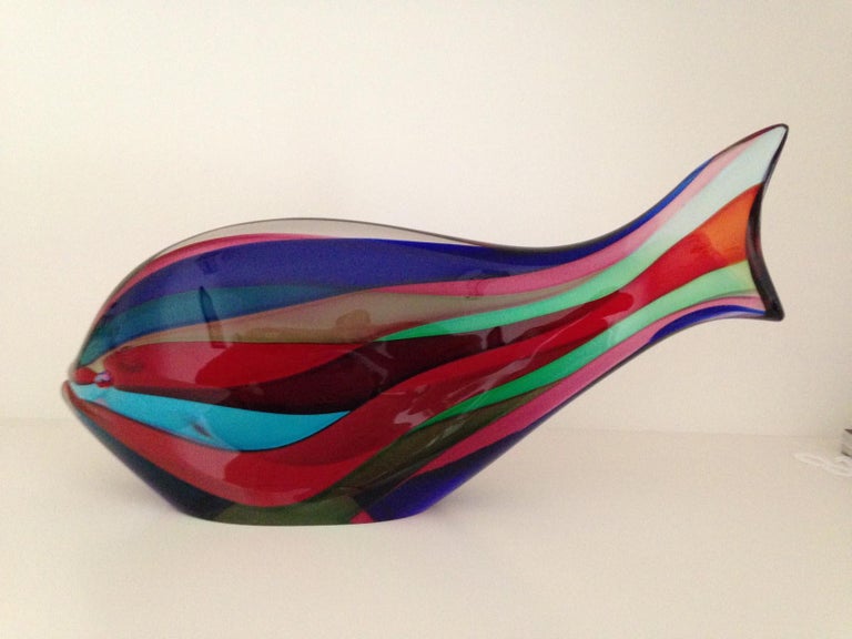 Murano Italian Art Glass Fish For Sale at 1stdibs