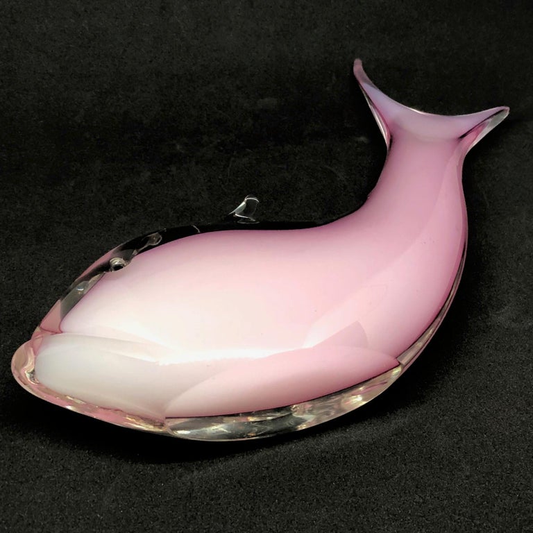 Murano Italian Art Glass Fish Sculpture Formia Vetri Di Murano, Italy