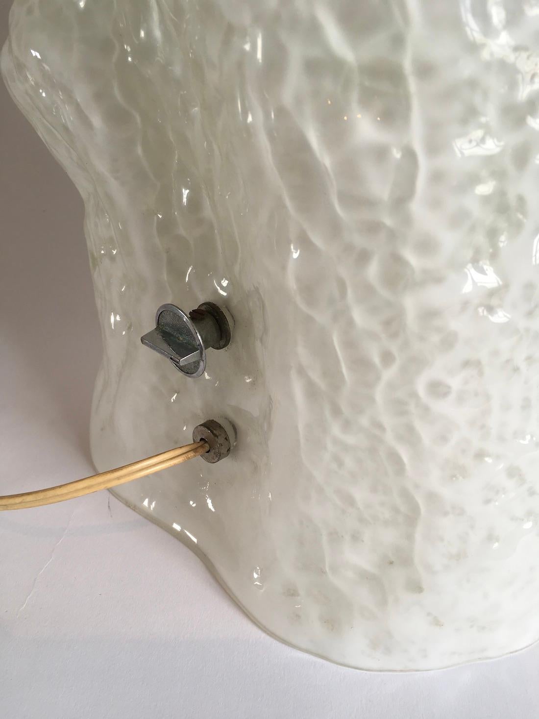 Murano Italian Lighting Table Lamp by Carlo Nason for Mazzega In Excellent Condition For Sale In Milan, Italy