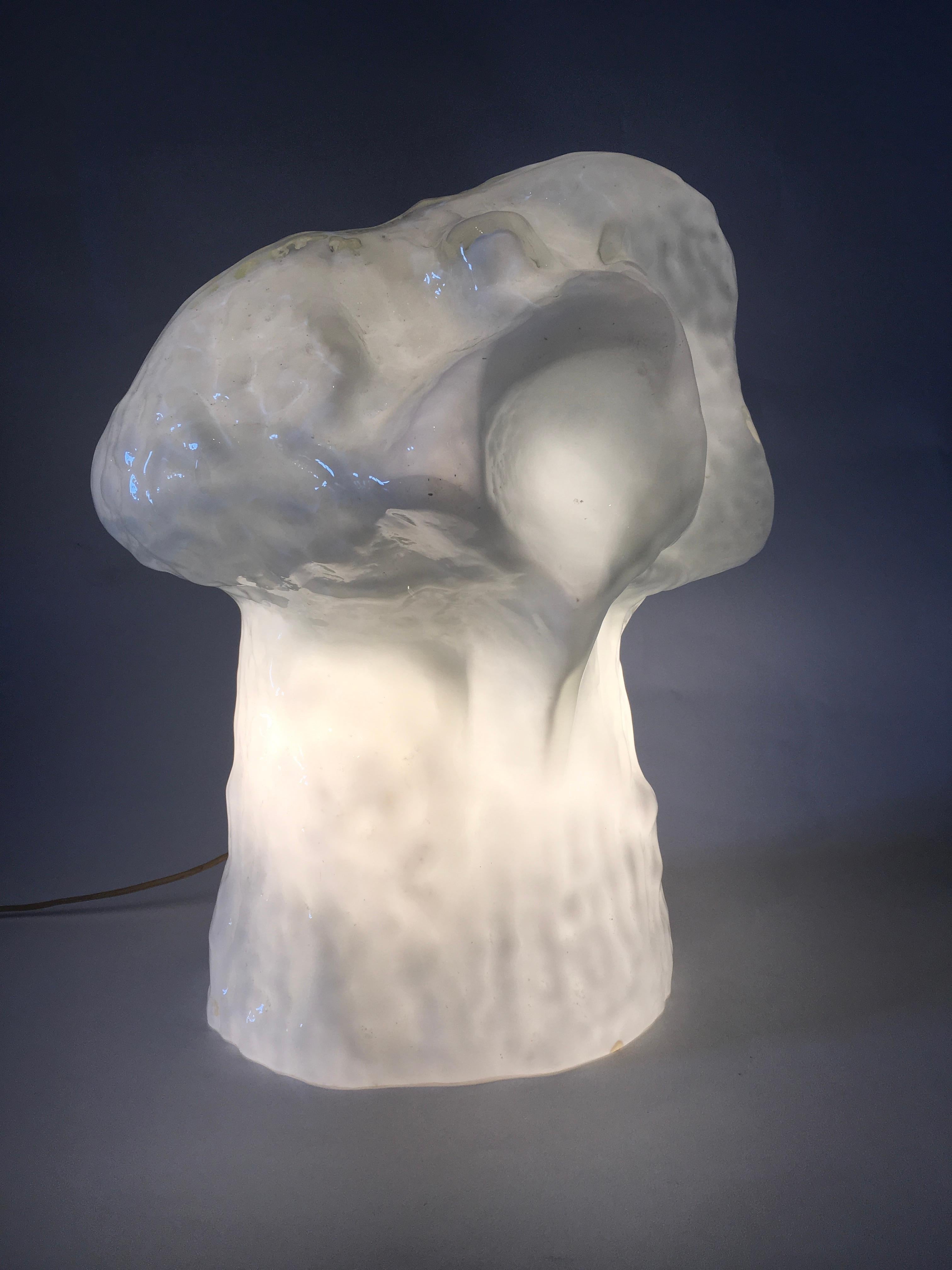 Murano Glass Murano Italian Lighting Table Lamp by Carlo Nason for Mazzega For Sale
