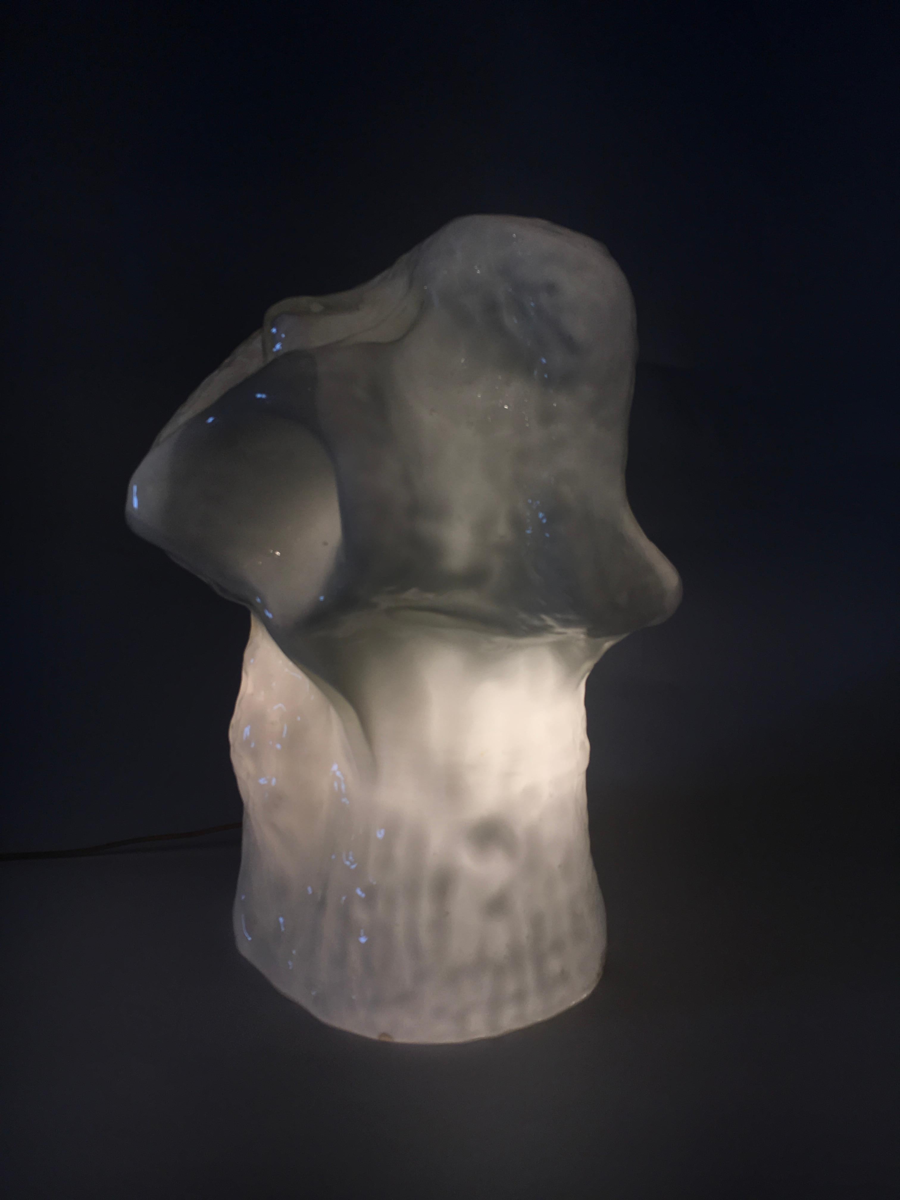 Murano Italian Lighting Table Lamp by Carlo Nason for Mazzega For Sale 1