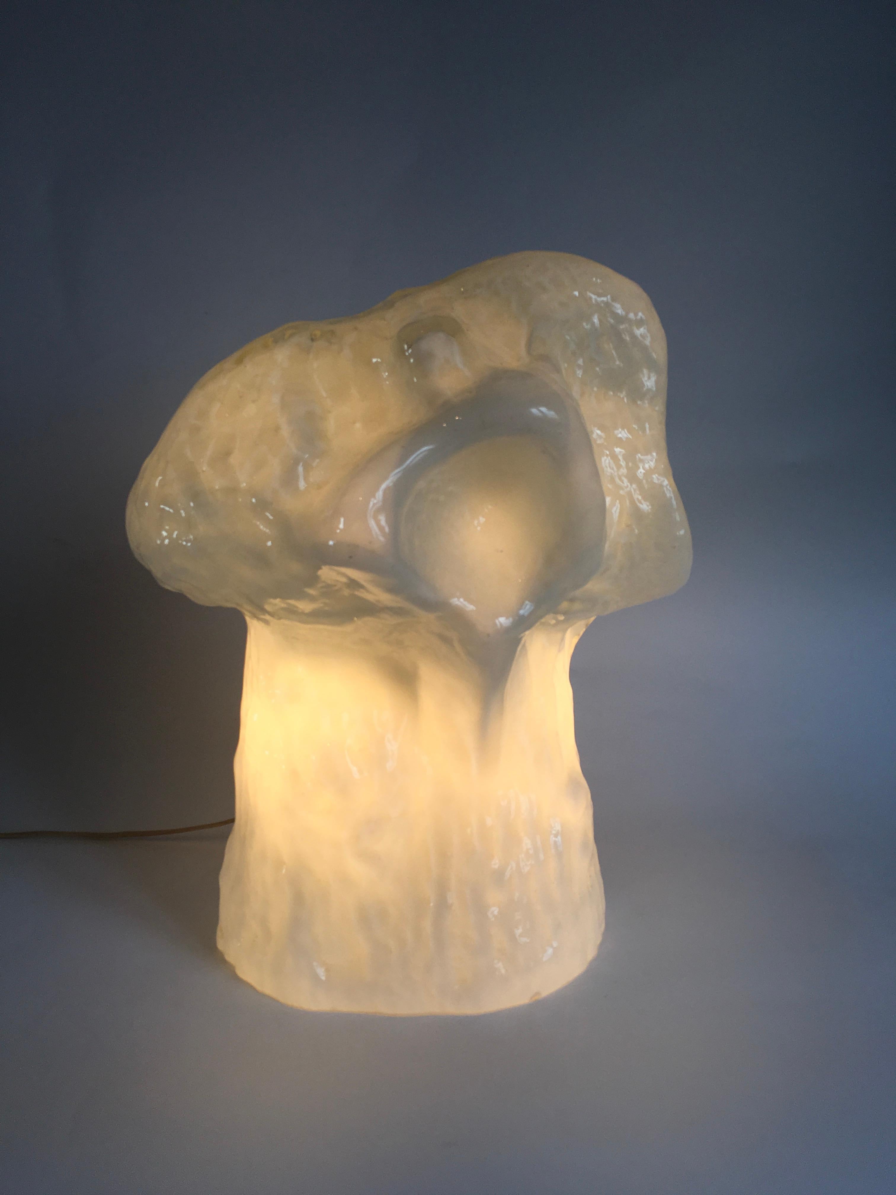 Murano Italian Lighting Table Lamp by Carlo Nason for Mazzega For Sale 2