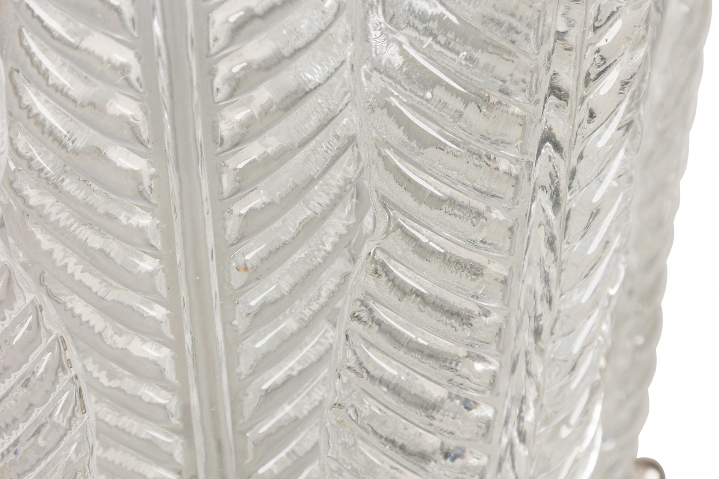 Murano-Kronleuchter aus italienischem Mid-Century-Glas und Silbermetall im Angebot 5