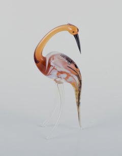 Murano, Italy. A collection of four miniature glass bird figurines.