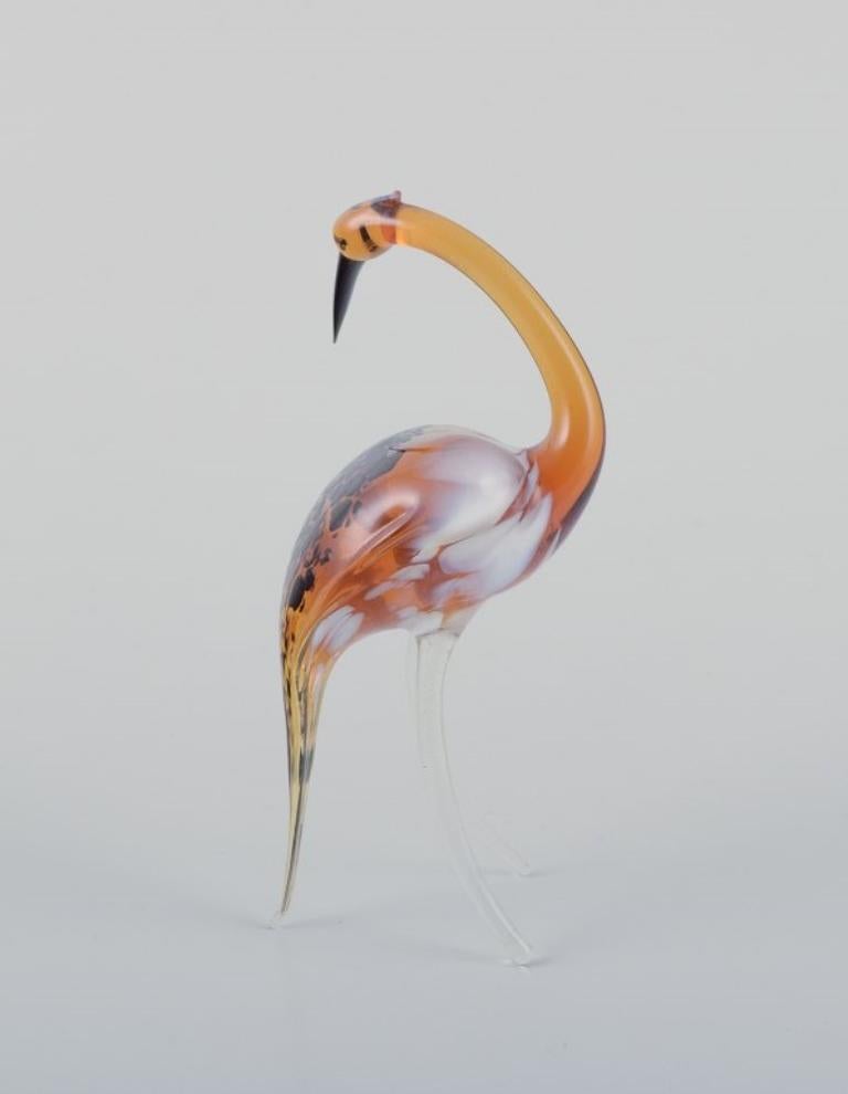 Italian Murano, Italy. A collection of four miniature glass bird figurines. For Sale