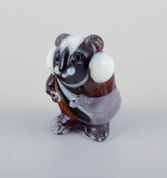 Murano, Italy. A collection of four miniature glass rodent figurines.
