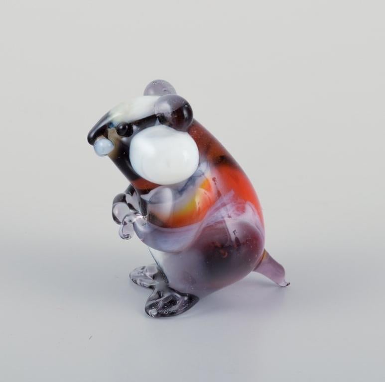 Murano, Italy. A collection of four miniature glass rodent figurines. For Sale 3