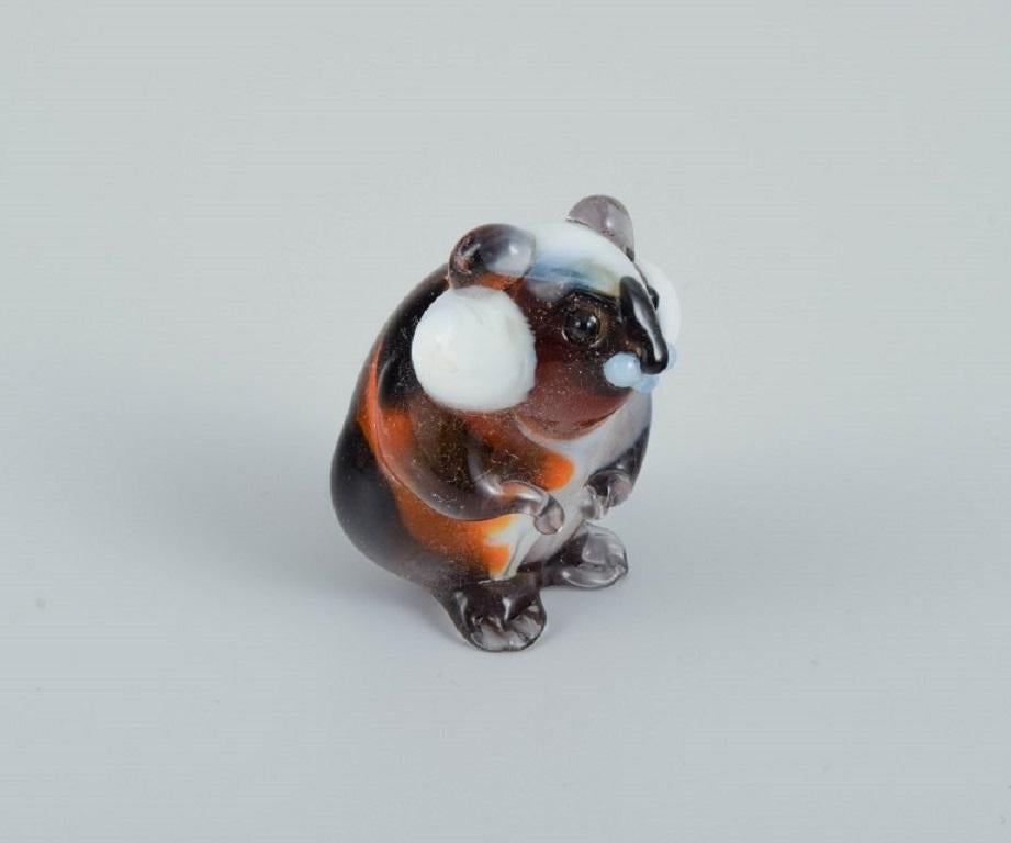 Mid-Century Modern Murano, Italy, Collection of Six Miniature Glass Figurines of Animals For Sale