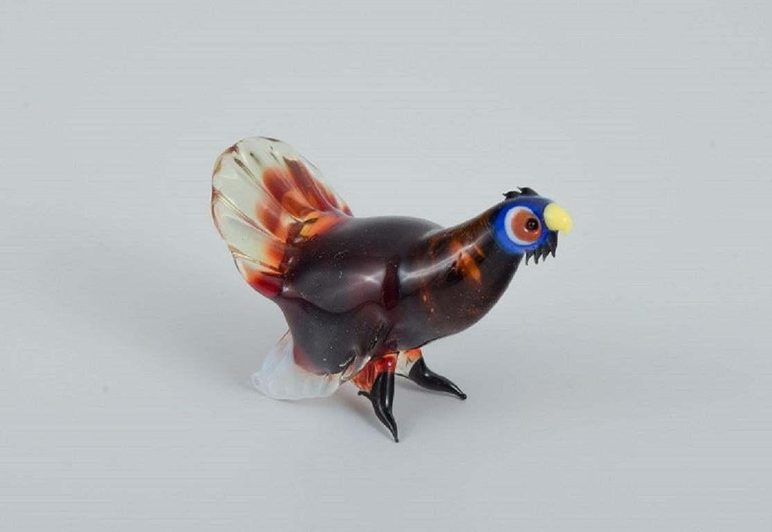 Murano, Italy, Collection of Six Miniature Glass Figurines of Animals In Excellent Condition For Sale In Copenhagen, DK