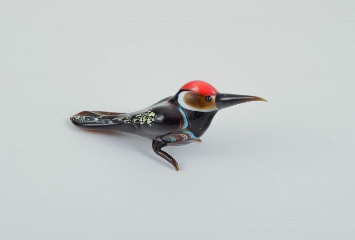 Milieu du XXe siècle Murano, Italie. Une collection de six figurines miniatures d'animaux en verre. en vente