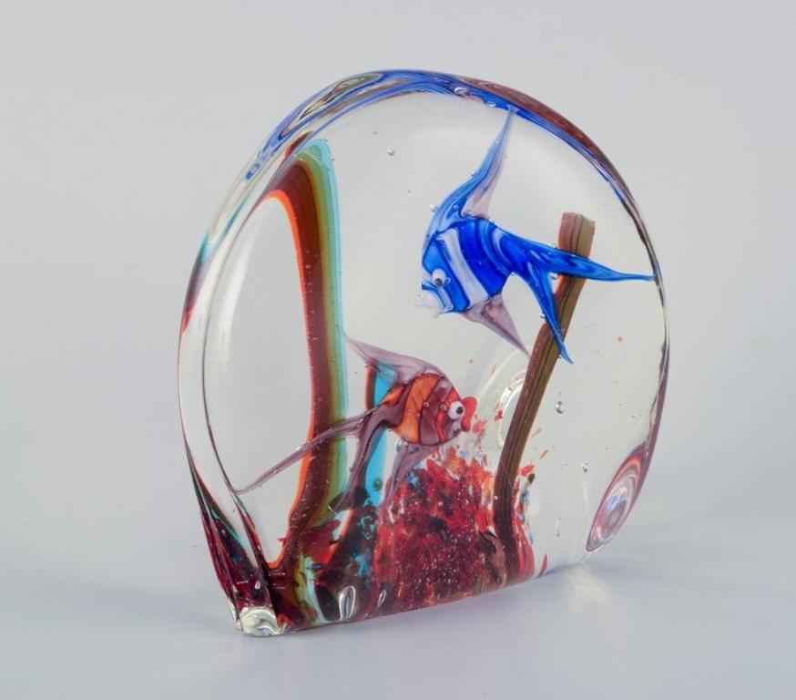 Murano, Italy, aquarium sculpture in art glass. Approx. 1970.  For Sale 1