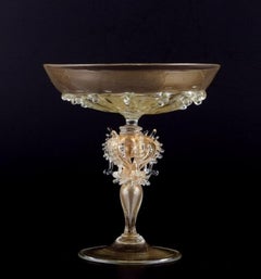 Murano, Italy. Art glass centerpiece. Crafted with seahorses.