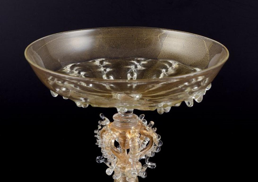 italien Murano, Italie. Centre de table en verre d'art. Craft avec des hippocampes. en vente