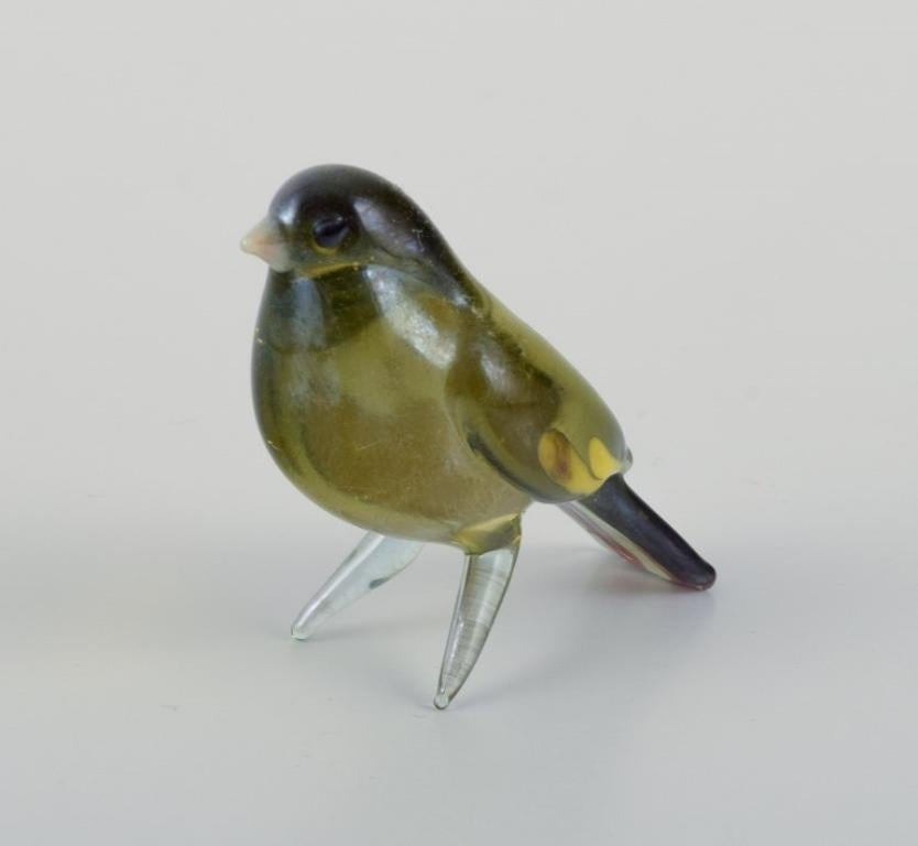 Murano, Italie. The Collective of four miniature glass bird figurines. en vente 2