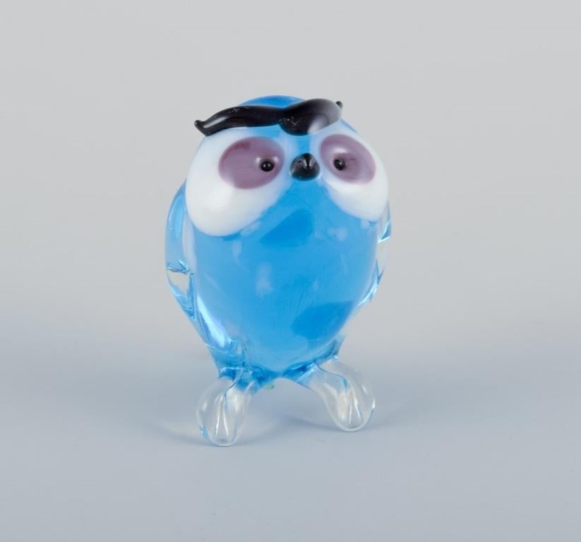 Murano, Italy. A collection of four miniature glass figurines of owls in colored art glass.
1960s/1970s.
The largest one measures: H 6.0 cm x W 2.5 cm.
In perfect condition.