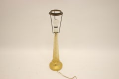 Murano Italy Golden Twisted Lamp