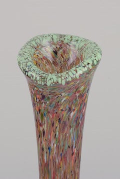 Murano, Italy. Large millefiori art glass vase. 1960s/70s