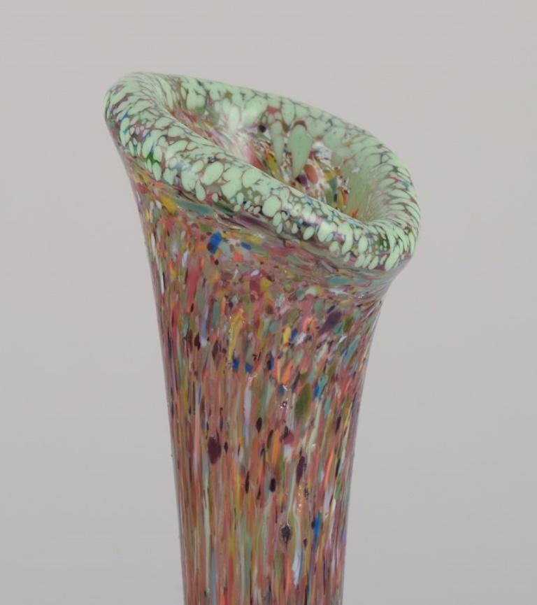 Modern Murano, Italy. Large millefiori art glass vase. 1960s/70s For Sale