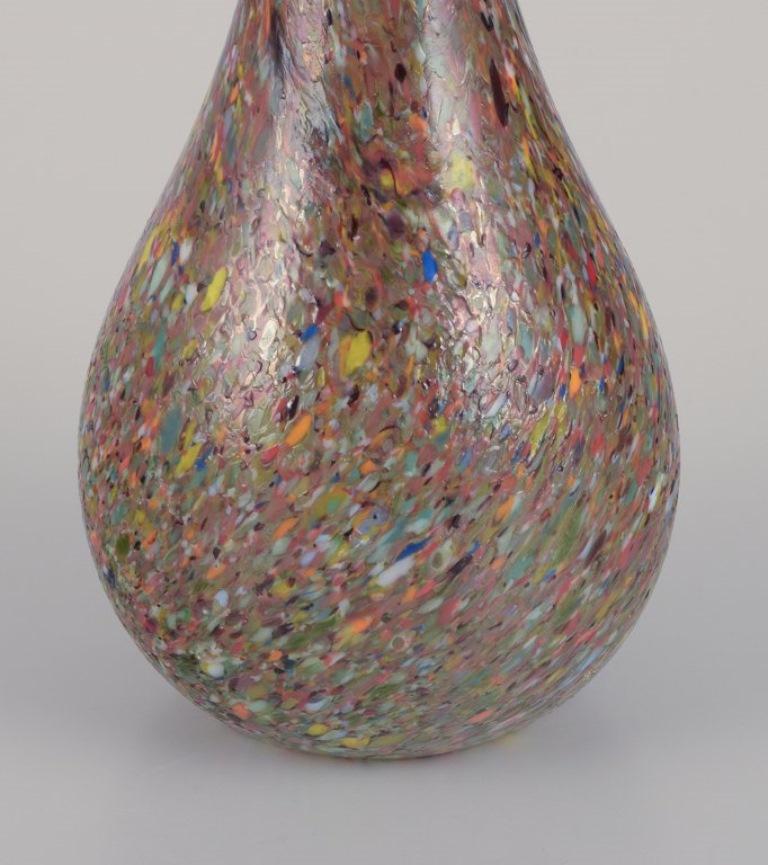 Italian Murano, Italy. Large millefiori art glass vase. 1960s/70s For Sale