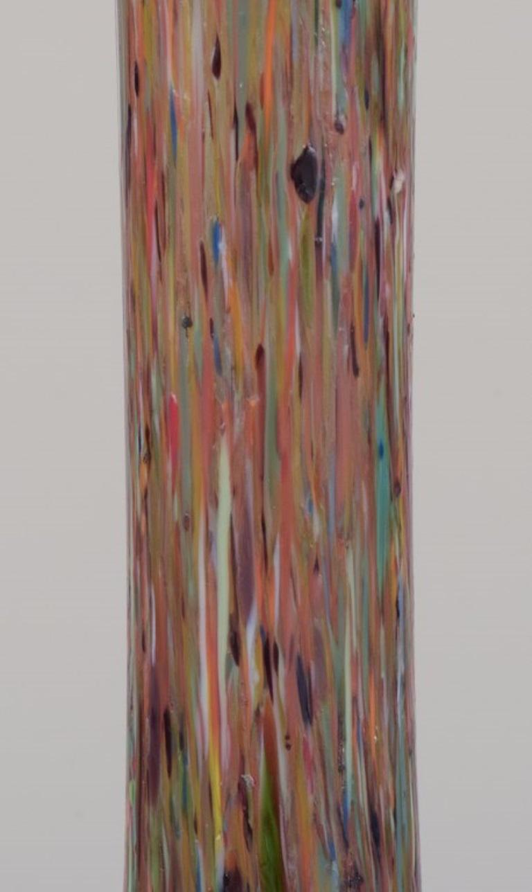 Metà XX secolo Murano, Italia. Grande vaso in vetro artistico millefiori. Anni '60/70 in vendita