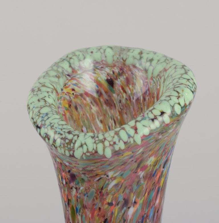 Vetro artistico Murano, Italia. Grande vaso in vetro artistico millefiori. Anni '60/70 in vendita
