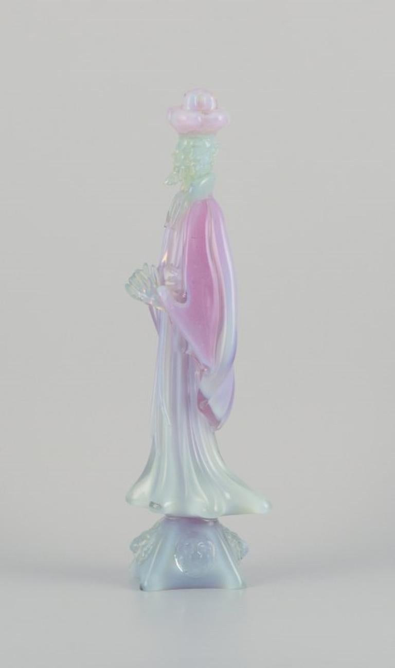 Italian Murano, Italy. Large sculpture in art glass. A religious official. For Sale