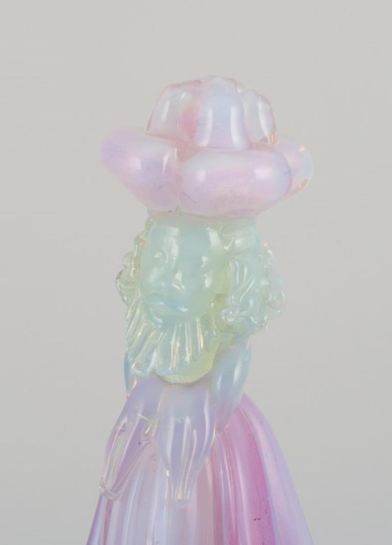 Mid-20th Century Murano, Italy. Large sculpture in art glass. A religious official. For Sale