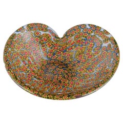 Retro Murano, Italy. Millefiori art glass bowl. 1970s