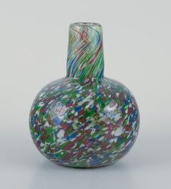 Murano, Italy, Millefiori, mouth-blown art glass vase. 1960s/70s