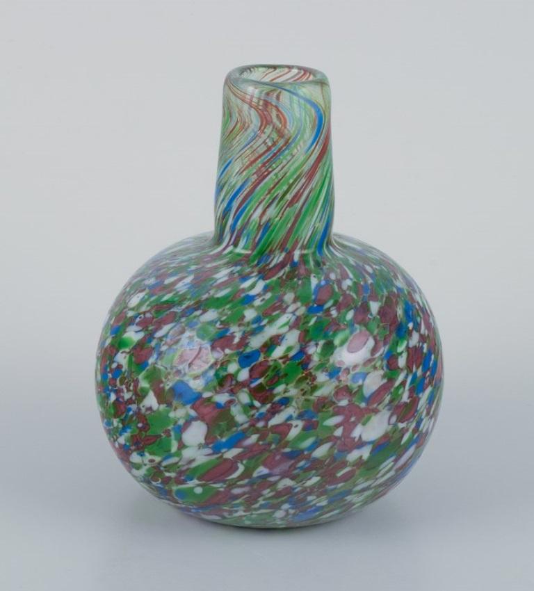 Modern Murano, Italy, Millefiori, mouth-blown art glass vase. 1960s/70s For Sale
