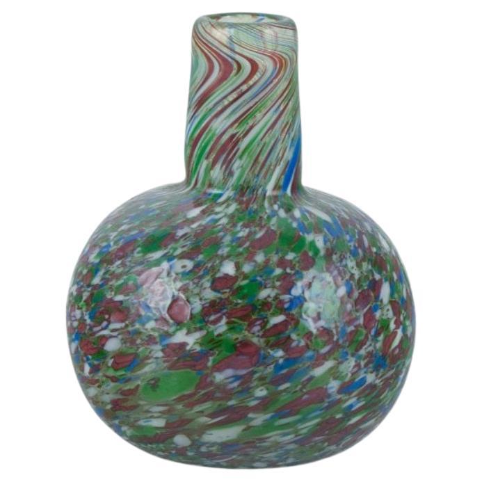 Murano, Italy, Millefiori, mouth-blown art glass vase. 1960s/70s
