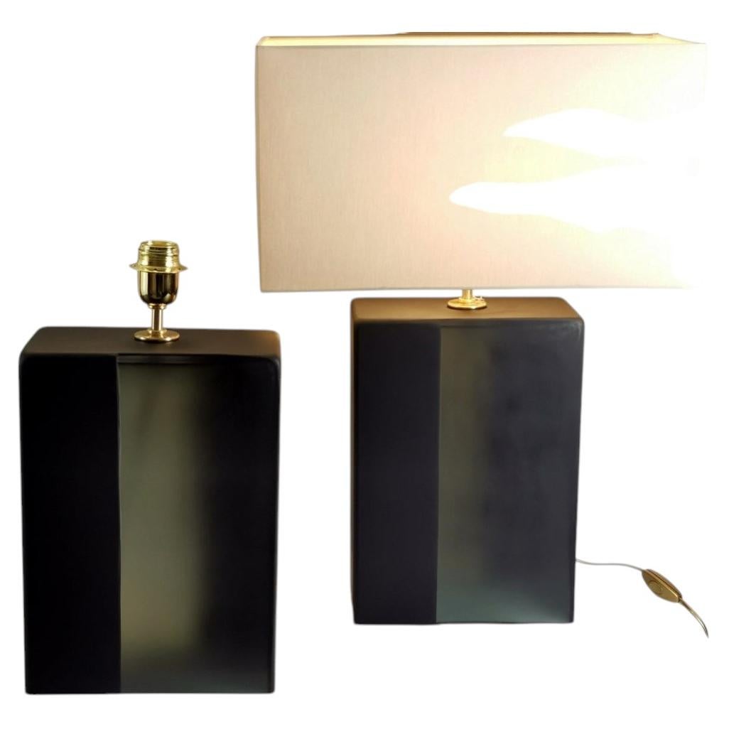 Lampes modernes de style « Mid-Century » en verre de Murano, Italie, 1970, lot de deux, sablées