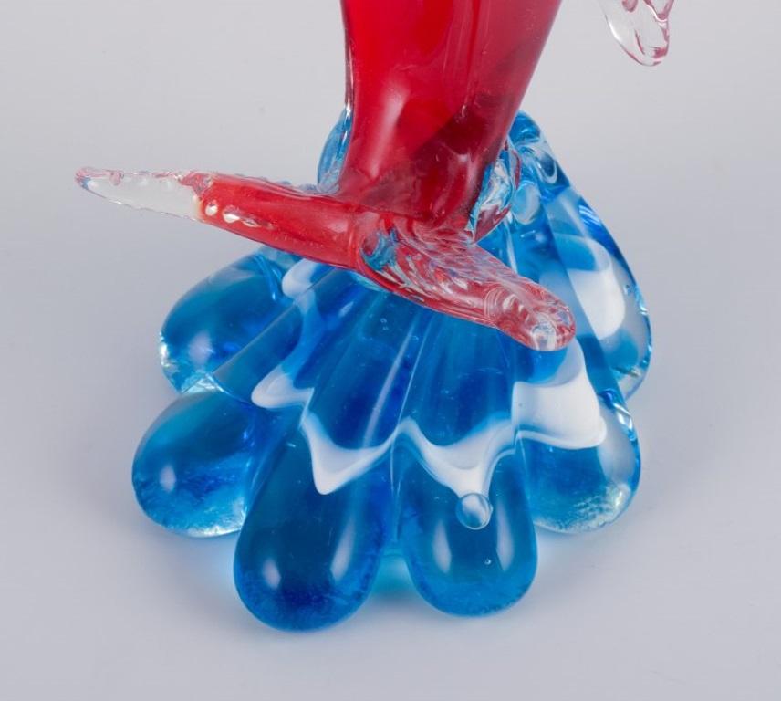 Murano, Italy, sculpture in the shape of a fish in colored art glass.  In Excellent Condition For Sale In Copenhagen, DK