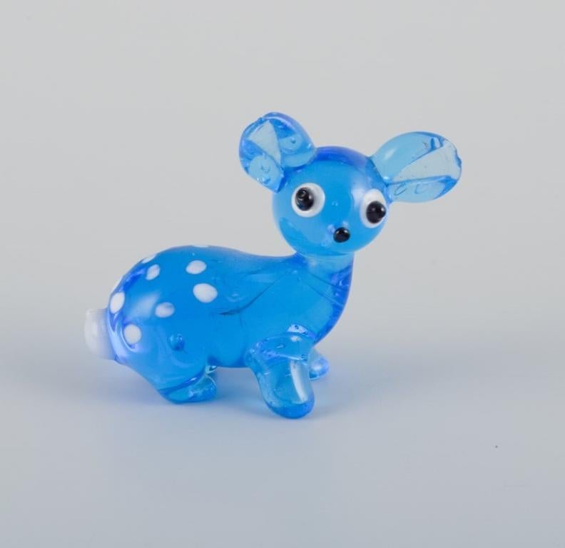 Murano, Italy. A collection of three miniature glass animal figurines consisting of a deer, fish, and fox in colored art glass.
1960s/1970s.
The largest one measures: H 5.0 cm x W 3.0 cm.
In perfect condition.