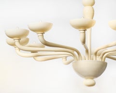 Murano Ivory Glass Chandelier