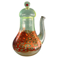 Murano La Murrina carafe 1970s Italian art glass