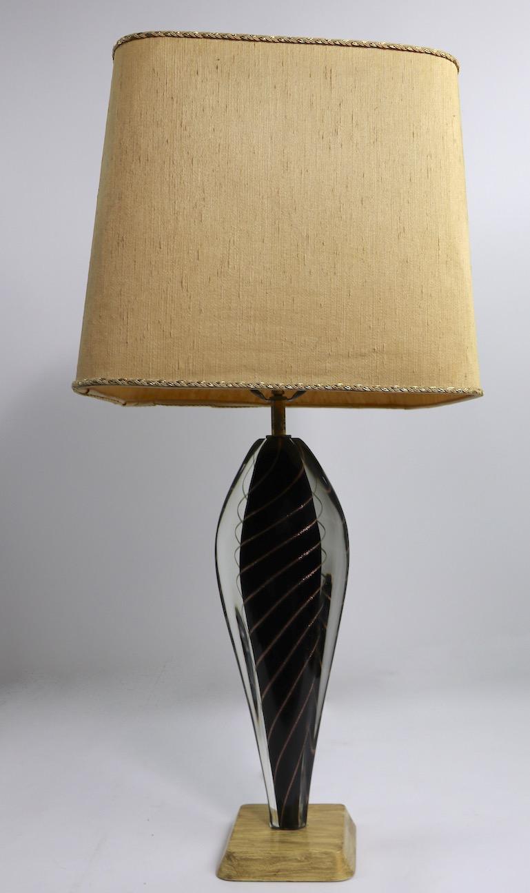  Murano Lamp by Flavio Poli For Sale 4