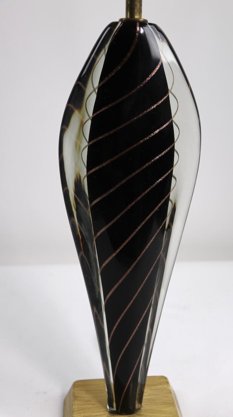  Muranoglas-Lampe von Flavio Poli (Moderne der Mitte des Jahrhunderts) im Angebot