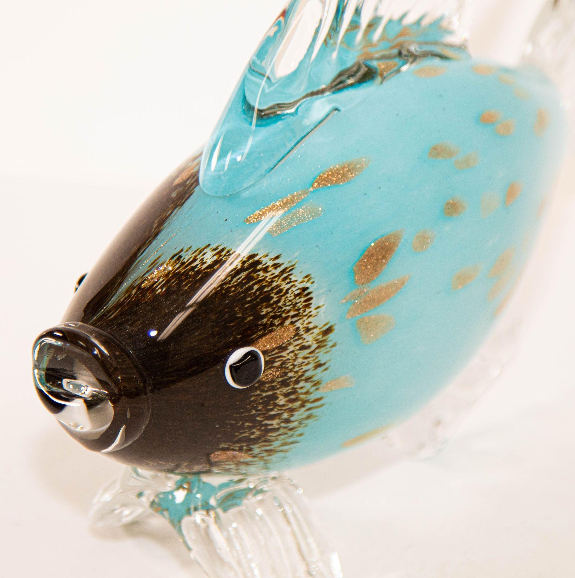20th Century Murano Large Art Glass Fish Sculpture