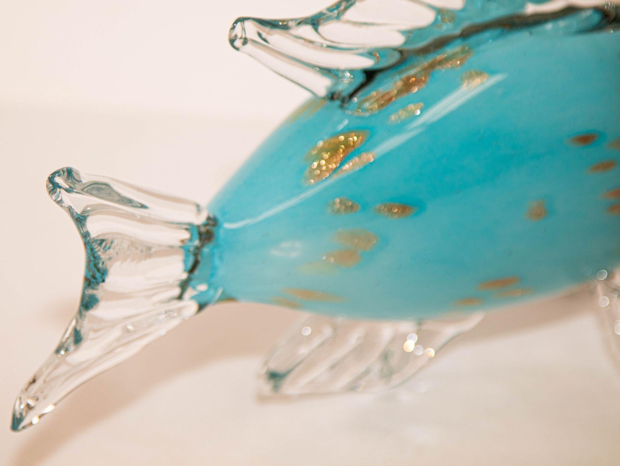 Italian Murano Large Art Glass Fish Sculpture