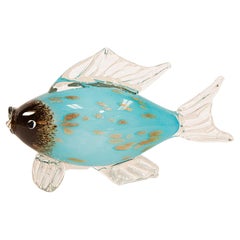 Murano Large Art Glass Fish Sculpture