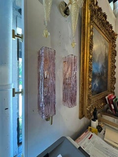 Murano Lavender Granola Glass Sconces